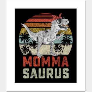 Mamasaurus T Rex Dinosaur Mama Saurus Cute Mother's Day Posters and Art